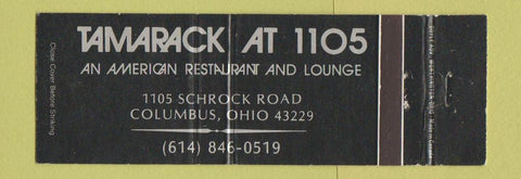 Matchbook Cover - Tamarack at 1105 Columbus OH Full Length