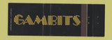 Matchbook Cover - Gambits Full Length