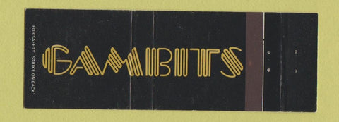 Matchbook Cover - Gambits Full Length