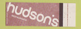 Matchbook Cover - Hudson's Restaurants Full Length