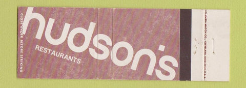 Matchbook Cover - Hudson's Restaurants Full Length