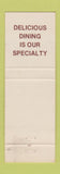 Matchbook Cover - Hudson's Restaurants Full Length