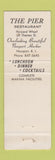 Matchbook Cover - The Pier Newport RI Full Length