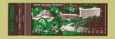 Matchbook Cover - Seven Springs Resort Champion PA Full Length