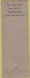 Matchbook Cover - CW Harter Rexall Drug Muncy PA Advance