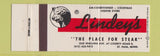 Matchbook Cover - Lindey's Steak St Paul MN Full Length