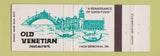 Matchbook Cover - Old Venetian Restaurant Italian Full Length