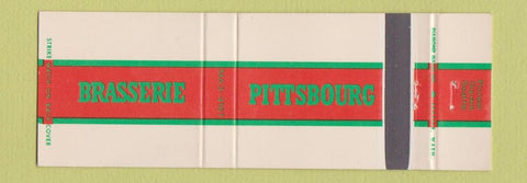 Matchbook Cover - Pittsbourg Brasserie Seattle WA Full Length