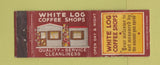 Matchbook Cover - White Log Coffee Shops WORN