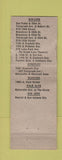 Matchbook Cover - White Log Coffee Shops WORN