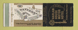 Matchbook Cover - Harlan House Motor Hotel Detroit MI