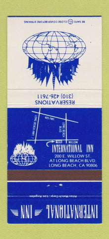 Matchbook Cover - International Inn Long Beach CA 30 Strike