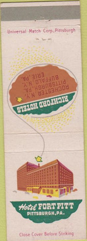 Matchbook Cover - Hotel Fort Pitt Pittsburgh PA