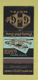 Matchbook Cover - Golden Gate Motel Atlantic City NJ 30 Strike