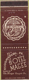 Matchbook Cover - Hotel Magee Bloomsburg PA