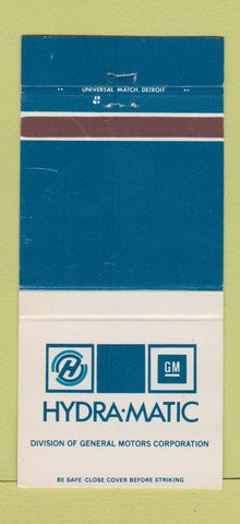 Matchbook Cover - GM Hydra Matic General Motors 30 Strike