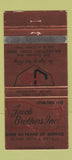 Matchbook Cover - Jacob Brothers Iron Scrap Metal Bridgeport CT WEAR 30 Strike