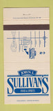 Matchbook Cover - John L Sullivan's Restaurant Springfield? OIH 30 Strike