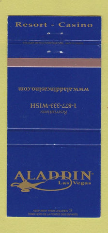 Matchbook Cover - Aladdin Resort Casino Las Vegas NV 30 Strike
