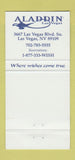 Matchbook Cover - Aladdin Resort Casino Las Vegas NV 30 Strike