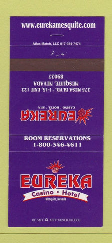 Matchbook Cover - Eureka Hotel Casino Mesquite NV 30 Strike