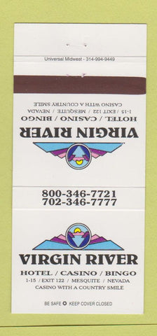 Matchbook Cover - Virgin River Hotel Casino Mesquite NV 30 Strike