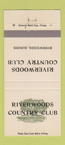 Matchbook Cover - Riverwoods Country Club IL 30 Strike