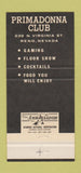 Matchbook Cover - Rainbow Monterey Club Gardena CA cards poker 30 Strike