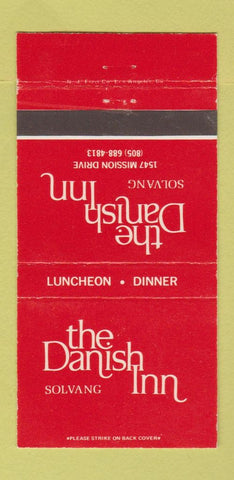 Matchbook Cover - Danish Inn Solvang CA 30 Strike