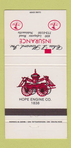 Matchbook Cover - Chas Howard Insurance Noblesville IN 30 Strike