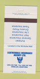 Matchbook Cover - Leatherdale Insurance Winkler MB 30 Strike