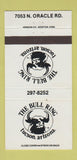Matchbook Cover - The Bull Ring Tucson AZ 30 Strike