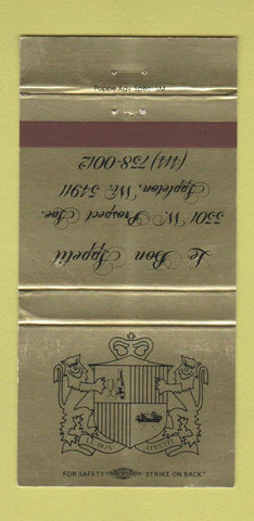 Matchbook Cover - Le Bon Appetit Appleton WI 30 Strike