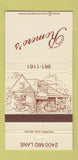 Matchbook Cover - Romero's Houston TX 30 Strike