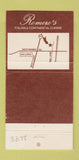 Matchbook Cover - Romero's Houston TX 30 Strike