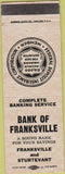 Matchbook Cover - Bank of Fransville Sturtevant