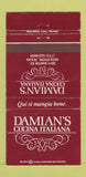Matchbook Cover - Damian's Italian Restaurant Houston TX 30 Strike