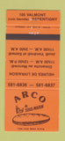 Matchbook Cover - Arco Roi Sous Marin Repentigny QC 30 Strike