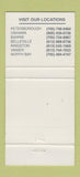 Matchbook Cover - North American TV Appliance Rental Barrie Vanier ON 30 Strike