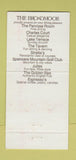 Matchbook Cover - The Broodmoor Colorado Springs 30 Strike