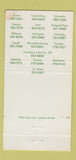 Matchbook Cover - Azteca Mexican Centralia WA Burien Bremerton 30 Strike