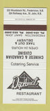 Matchbook Cover - Diplomat Restaurant Chinese Fredericton St John NB 30 Strike