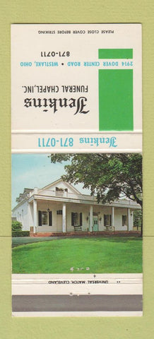 Matchbook Cover - Jenkins Funeral Home Westlake OH 30 Strike