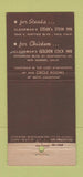 Matchbook Cover Clearman's Golden Cock Inn San Gabriel Pico CA 21 Strike Feature