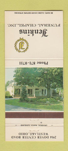 Matchbook Cover - Jenkins Funeral Home Westlake OH 30 Strike