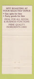 Matchbook Cover - Spit n Chips Moonee Ponds Australia pig 30 Strike