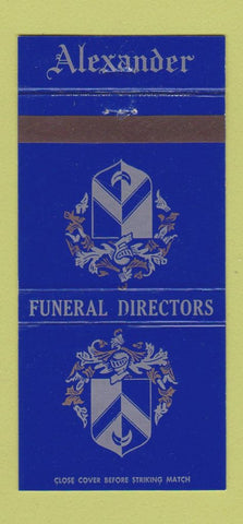 Matchbook Cover - Alexander Funeral Home St Louis? Route 66 30 Strike
