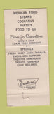 Matchbook Cover - Casa Rodriguez Mexican Food Marina Del Rey CA WEAR 30 Strike