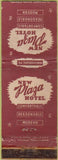 Matchbook Cover - New Plaza Hotel Harrisburgh PA POOR BACK