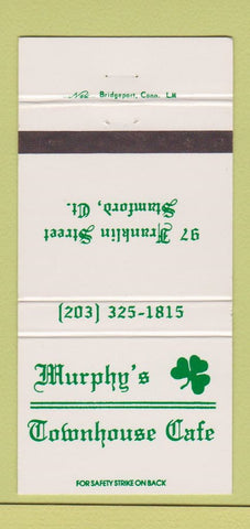 Matchbook Cover - Murphy's Townhouse Cafe Stamford CT 30 Strike